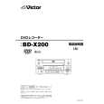 JVC BD-X200 Manual de Usuario