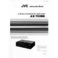 JVC AX700BK Manual de Usuario